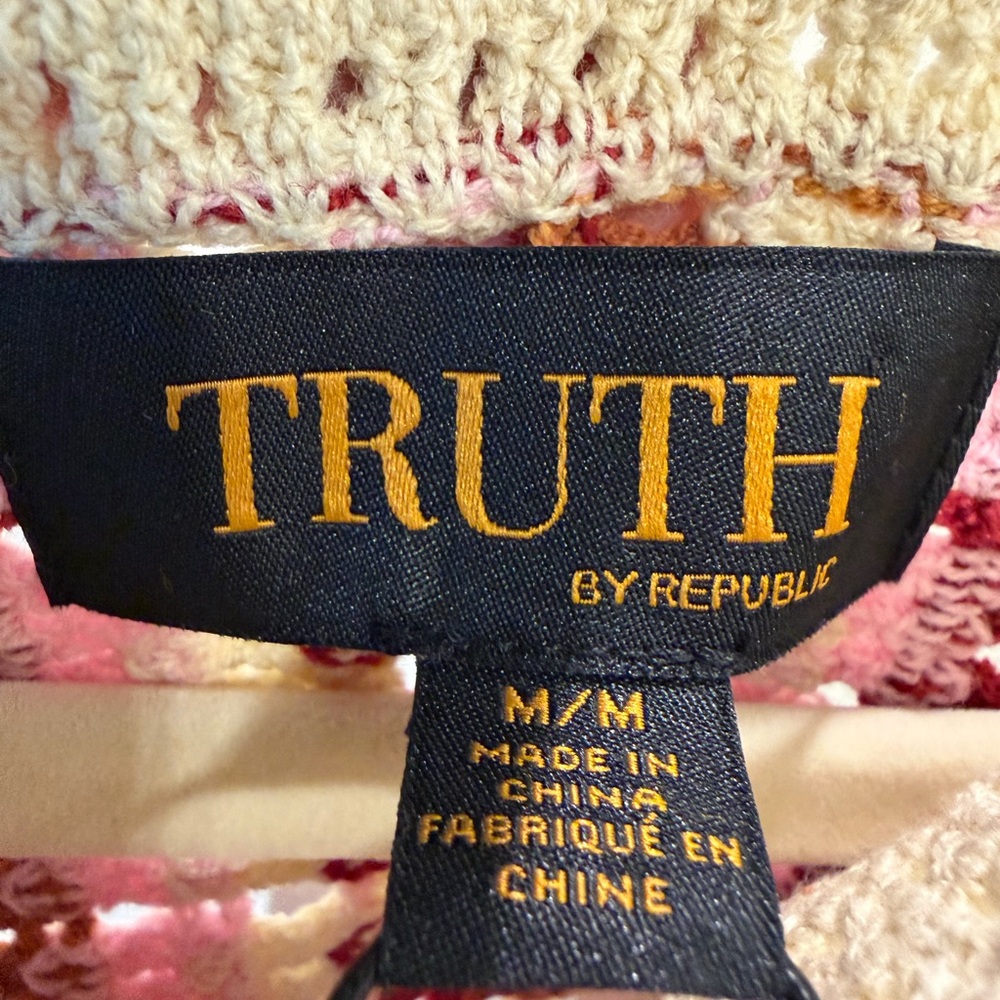 Truth by Republic Crochet Sweater – Size M – NWT - Picture 4 of 4